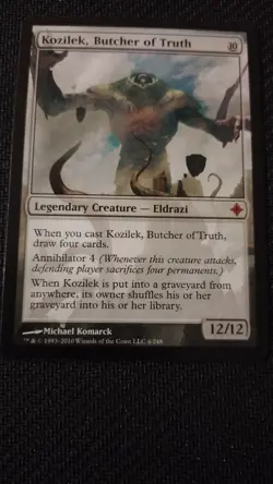 Kozilek, Butcher of Truth -Rise of the Eldrazi, Mythic Rare, Excellent condition - Image 1