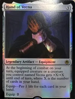 Hand of Vecna Holo R Adventures in the Forgotten Realms 246 NM - Image 1