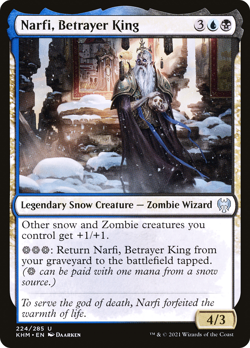 NARFI, BETRAYER KING x4 mtg NM-M Kaldheim 4 Unc - Image 1