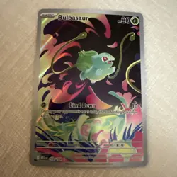 Pokemon TCG Bulbasaur 133/132 Secret Rare Mega Evolution Set Stamped - Image 1