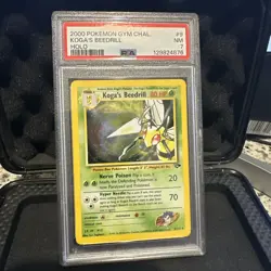 Pokemon TCG 2000 Koga's Beedrill 9/132 Gym Challenge Holo PSA 7 - Image 1