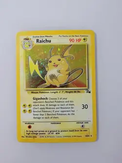 Pokemon Raichu 14/62 Base Set Holo - Image 1
