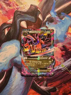 Pokemon M Garchomp EX Premium Coll. Black Star Holo Promo XY168 - MP - Image 1