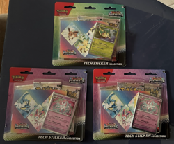 Pokemon TCG Prismatic Evolutions Tech Sticker Collection Lot of 3 **SEALED** - Image 1