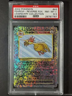 Fearow Reverse Holo #42 2002 Pokemon Legendary Collection PSA 8.5 250001 - Image 1