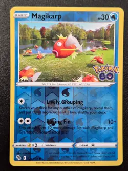 Pokemon TCG Magikarp Common Pokemon GO 021/078 NM - Image 1