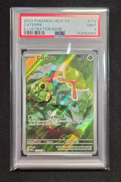 Psa 9 Caterpie 172/165 Illustration Rare Pokemon Scarlet & Violet 151 English - Image 1