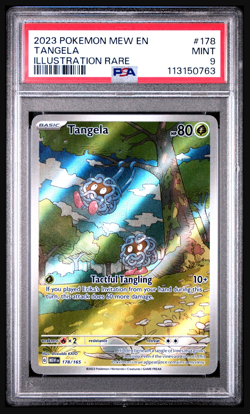2023 Pokemon 151 English Tangela Illustration Rare #178 PSA 9 - Image 1