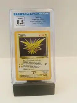 CGC 8.5 NM/Mint+ 1999 Pokemon Zapdos Holo- Corrected 15/62 - Image 1