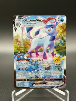 Pokemon TCG Glaceon VMAX 209/203 Evolving Skies Alternate Art Small Crease - Image 1