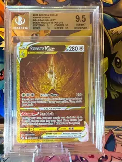 Pokemon TCG Arceus VStar Crown Zenith Gold GG70 Beckett BGS 9.5 PSA Gem Mint - Image 1