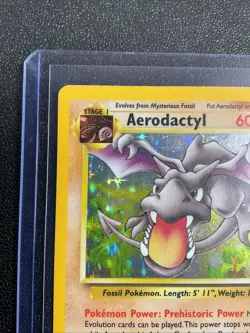 Pokemon TCG Aerodactyl 1/62 Fossil Holo Rare WOTC 1999 LP - Image 3