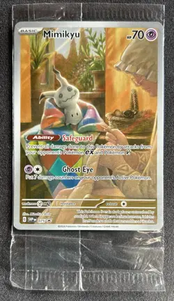 SEALED Pokemon Mimikyu SVP 075 Paldean Fates Black Star Promo - Image 1