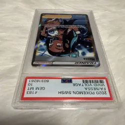 2020 Pokemon Vivid Voltage Nessa FA Full Art Trainer #183 - PSA 10 GEM MINT - Image 3