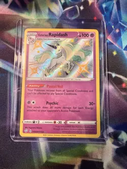 Pokemon TCG Galarian Rapidash SV048/SV122 Shiny Holo Rare Shining Fates - Image 2