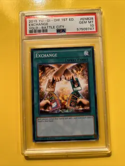 YuGiOh EXCHANGE #YGLD-ENB28🔥PSA 10 GEM MINT🔥1st EDITION-2015 COMMON 💫POP 1💫 - Image 4