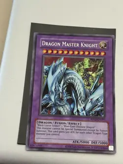 Dragon Master Knight Secret Rare Retro from pack to sleeve RP02-EN097 - Image 3