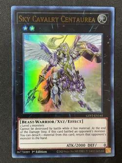 Yu-Gi-Oh TCG #GFP2-EN141 Sky Cavalry Centaurea 1st Edition Ultra Rare LP - Image 1