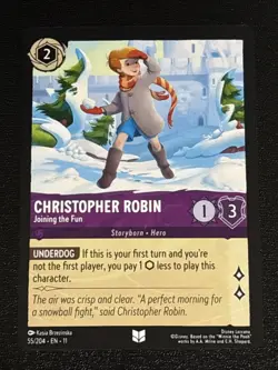 Disney Lorcana Winterspell Christopher Robin - Joining the Fun 55/204 NM - Image 1