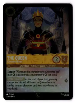 The Queen - Conceited Ruler 3 Disney Lorcana Promo Cards Foil NM - Image 1