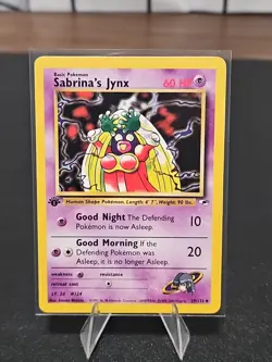 Pokemon TCG Uncommon Card Gym Heroes 1st Edition Sabrina's Jynx 59/132 - Image 1