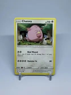 Chansey 101/145 Common Guardians Rising Sun & Moon Pokemon Card 2017 - Image 1