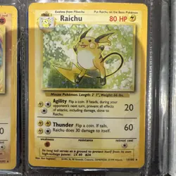 Raichu 14/102 Holo Shiny Card Pokemon (T23) - Image 1