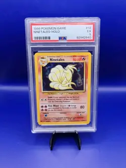 Ninetales 11/102 Holo Rare Base Set Pokemon Card TCG WOTC 1999 Graded PSA 5 - Image 1