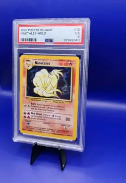 Ninetales 11/102 Holo Rare Base Set Pokemon Card TCG WOTC 1999 Graded PSA 5 - Image 2