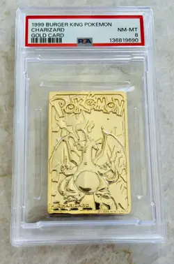 PSA 8 CHARIZARD 1999 BURGER KING POKEMON GOLD CARD ULTRA RARE NM-MINT - Image 1