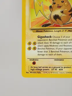 Pokemon TCG Card Raichu Non Holo - 29/62 Fossil Rare - Near Mint - Image 5