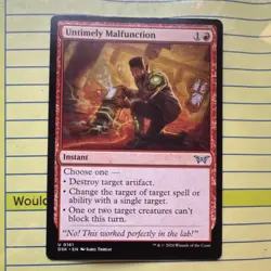 Untimely Malfunction - Duskmourn: House of Horror Instant Red Uncommon Regular - Image 1