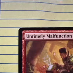 Untimely Malfunction - Duskmourn: House of Horror Instant Red Uncommon Regular - Image 4