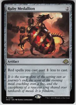 MTG Ruby Medallion Normal NM Modern Horizons 3 Magic 295 - Image 1