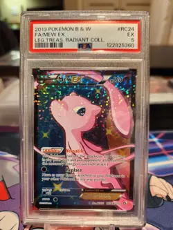 PSA 5 Mew EX Radiant Collection RC24/RC25 Pokemon English Legendary Treasures - Image 1