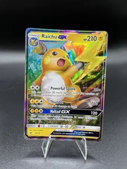 Pokemon TCG Raichu GX Shining Legends Sun & Moon 29/73 from 2017 - Image 1