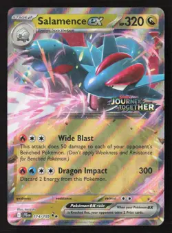 Salamence ex - (Journey Together Stamped) Double Rare Promo 114/159 NM Pokemon - Image 1