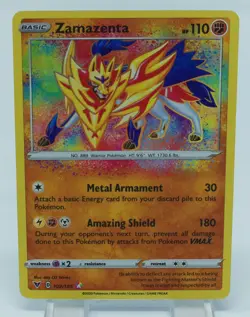 Pokemon Sword & Shield Vivid Voltage #102/185 Zamazenta - Image 3