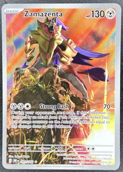 Zamazenta 201/182 Destined Rivals Illustration Rare Pokemon NM - Image 1