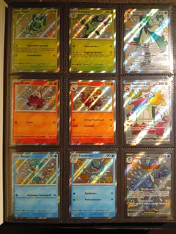 Pokemon Sammlung Shiny ex Promo Gold Terra Kristall AltArt 151 Reverse Jumbo XXL - Image 2