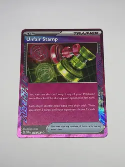 Unfair Stamp 165/167 ACE SPEC Holo - Pokemon TCG Twilight Masquerade SV06 - NM/M - Image 1
