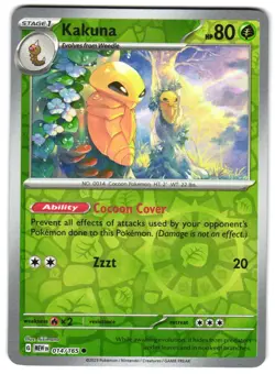 Kakuna 014/165 Reverse Holo SV: Scarlet & Violet 151 English Pokemon NM - Image 1