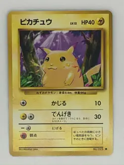Pikachu Pokemon Card No.25 Lv12 HP40 Free Shipping From Japan - Image 1