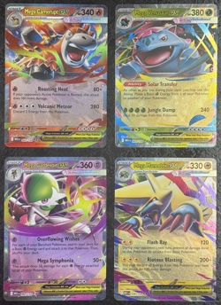 POKEMON MEGA CARDS CAMERUPT EX-GARDEVOIR EX-MANECTRIC EX-VENUSAUR EX (SET OF 4) - Image 1