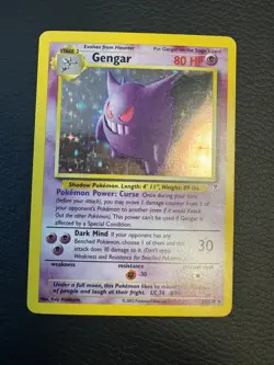 Pokemon TCG Gengar Holo Rare 11/110 Legendary Collection 2002 WOTC Vintage Card - Image 1
