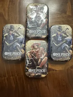 🔥Bandai Namco One Piece Card Game Tin Pack Set Vol.2 4 Kits Promo Booster 🔥 - Image 1