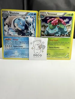 Venusaur, & Blastoise Pokemon: 2 Card Alternate Art Cosmos Rare Lot - Image 1