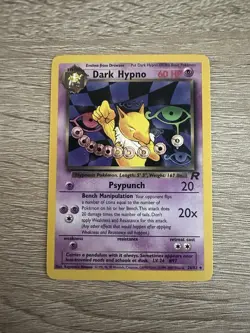 Pokemon Cards Dark Hypno Non Holo Rare With Bonus Gift - Image 1