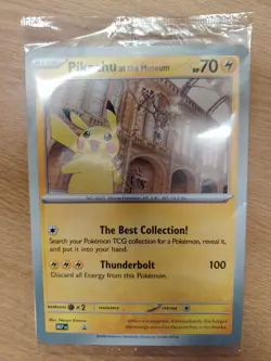 Pokemon Pikachu At The Museum x Natural History London Jumbo Card - Sealed - Image 1