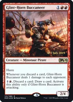 MTG Foil - Glint-Horn Buccaneer - 141 / NM / English - Image 1